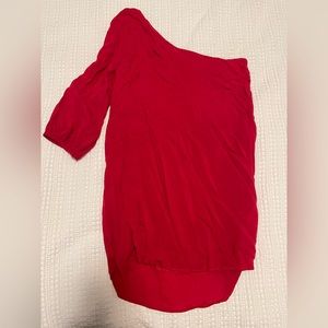 Kaitlyn Red Cocktail Dress sz Large Ret. $225